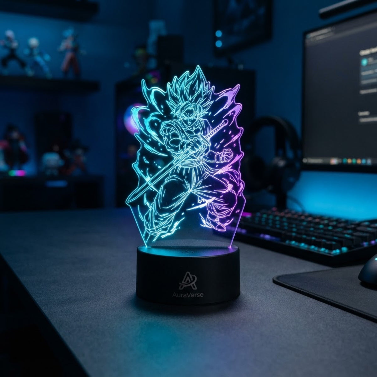 Modular Interchangeable 3D Anime Desk Lamp